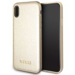 Guess Iridescent - Etui iPhone Xs / X (złoty)