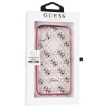 Guess 4G Transparent - Etui iPhone X (różowo złoty)