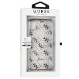 Guess 4G Transparent - Etui iPhone X (srebrny)