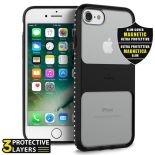 PURO Impact Pro Magnet Shield - Etui iPhone 8 / 7 / 6s / 6 kompatybilne z uchwytami magnetycznymi Puro (czarny)