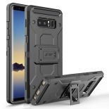 Zizo Armor Cover - Pancerne etui Samsung Galaxy Note 8 (2017) z podstawką i uchwytem do paska (Black/Black)