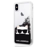 Karl Lagerfeld Choupette Sunglass - Etui iPhone X (Glitter Black)