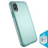 Speck Presidio Metallic - Etui iPhone X (Peppermint Green Metallic/Jewel Teal)