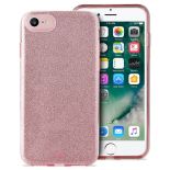 PURO Glitter Shine Cover - Etui iPhone 8 / 7 / 6s / 6 (Rose Gold)