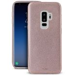 PURO Glitter Shine Cover - Etui Samsung Galaxy S9+ (Rose Gold)