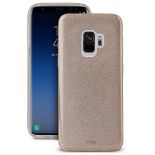 PURO Glitter Shine Cover - Etui Samsung Galaxy S9 (Gold)