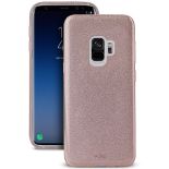 PURO Glitter Shine Cover - Etui Samsung Galaxy S9 (Rose Gold)