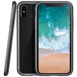 Laut EXOFRAME - Etui iPhone X z aluminiową ramką z 2 foliami na ekran w zestawie (Matt black)