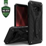 Zizo Static Cover - Pancerne etui Samsung Galaxy S8 Active z podstawką (Black)