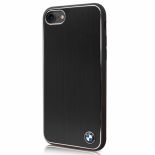 BMW Brushed Aluminium Case - Etui aluminiowe iPhone 8 / 7 (czarny)