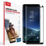 Zizo Full Edge to Edge - Szkło ochronne 9H na cały ekran Samsung Galaxy S9 (czarna ramka)