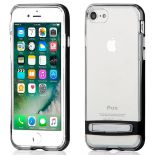 Mercury Dream Bumper - Etui iPhone 8 / 7 z metalową podstawką (czarny)