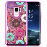 Zizo Liquid Glitter Star Case - Etui Samsung Galaxy S9 (Donuts)