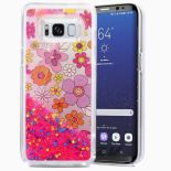 Zizo Liquid Glitter Star Case - Etui Samsung Galaxy S8+ (Multiflowers)