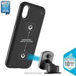 Speck Presidio Mount - Etui iPhone X kompatybilne z uchwytem magnetycznym (Black/Black)