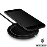 PURO Wireless Charging Station Qi - Uniwersalna stacja bezprzewodowa USB-C z ładowaniem indukcyjnym Qi, 5 V / 1 A - 5 W (czarny)