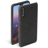 Krusell Sunne Cover - Skórzane etui Huawei P20 (Black)