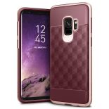 Caseology Parallax Case - Etui Samsung Galaxy S9 (Burgundy/Rose Gold)