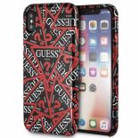 Guess Triangle All Over - Etui iPhone X (czarny)