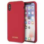 Guess Silicone - Etui iPhone X (czerwony)