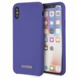 Guess Silicone - Etui iPhone X (fioletowy)