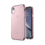 Speck Presidio Clear with Glitter - Etui iPhone XR (Gold Glitter/Bella Pink)