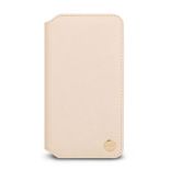 Moshi Overture - Etui iPhone XR z kieszenią na karty + stand up (Savanna Beige)