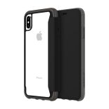 Griffin Survivor Clear Wallet - Etui z klapką iPhone Xs Max (czarny/przezroczysty)