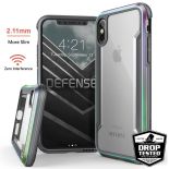 X-Doria Defense Shield - Etui aluminiowe iPhone Xs / X (Drop test 3m) (Iridescent)