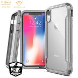 X-Doria Defense Shield - Etui aluminiowe iPhone XR (Drop test 3m) (Silver/Clear)