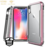 X-Doria Defense Shield - Etui aluminiowe iPhone XR (Drop test 3m) (Rose Gold/Clear)