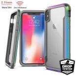 X-Doria Defense Shield - Etui aluminiowe iPhone Xs Max (Drop test 3m) (Iridescent)