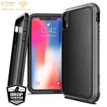 X-Doria Defense Lux - Etui aluminiowe iPhone XR (Drop test 3m) (Black Leather)