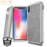 X-Doria Defense Lux - Etui aluminiowe iPhone XR (Drop test 3m) (White Glitter)