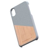 Nordic Elements Original Hel - Etui iPhone Xs / X z prawdziwym drewnem klonowym (Light Grey)