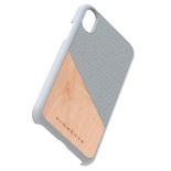 Nordic Elements Original Hel - Etui iPhone XR z prawdziwym drewnem klonowym (Light Grey)