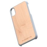 Nordic Elements Original Gefion - Etui iPhone Xs / X z prawdziwym drewnem klonowym (Light Grey)