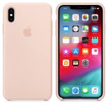 Apple Silicone Case - Silikonowe etui iPhone Xs Max (piaskowy róż)