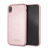 Guess Iridescent - Etui iPhone XR (różowe złoto)