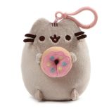 Pusheen - Brelok do kluczy z klipsem (Pusheen z donutem) (12 x 9 cm)