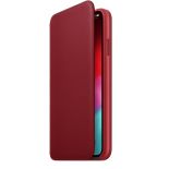 Apple Leather Folio - Skórzane etui iPhone Xs Max z kieszeniami na karty (czerwony) (PRODUCT)RED