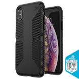 Speck Presidio Grip - Etui iPhone Xs / X (Black/Black)