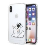 Karl Lagerfeld Choupette Fun - Etui iPhone  Xs / X (Transparent)