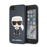 Karl Lagerfeld Iconic Karl  Embossed - Etui iPhone 8 / 7 (granatowy)