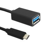 Qoltec Kabel USB 3.1 typ C męski , USB 3.0 A żeński , 0.2m