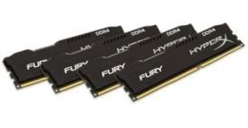 Kingston HyperX FURY 4x8GB 2400MHz DDR4 CL15 DIMM, czarna