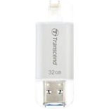 Transcend flashdrive JDG for iphone, iPad, iPod, 32GB,Lightning connector, white