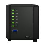 Synology DS416slim, 4-Bay SATA SFF 2,5, 2C 1,0GHz, 512MB RAM, 2xGbE LAN, 2xUSB3