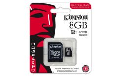 Kingston karta 8GB microSDHC UHS-I Class 10 Industrial Temp Card + SD Adapter