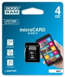 GoodRam microSD 4GB CL4 + adapter